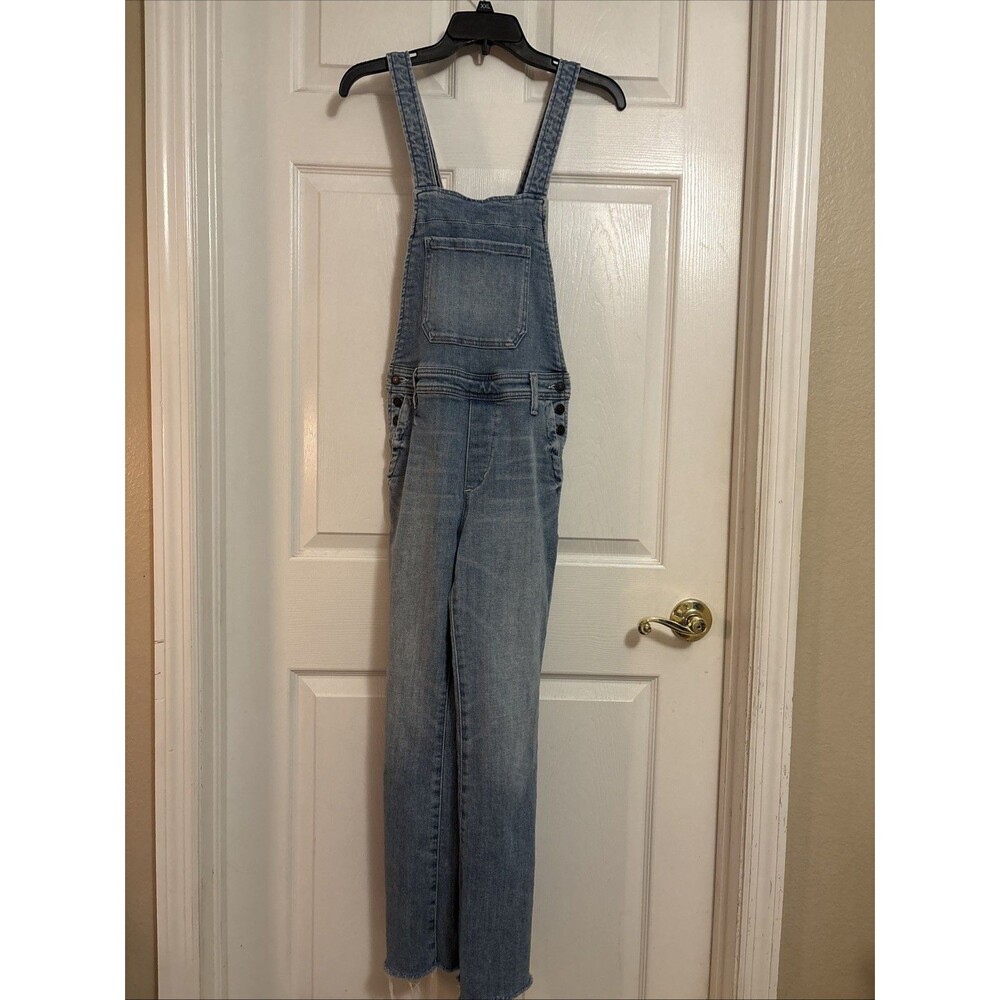 Sam Edelman The Stiletto Crop Boot Overalls 90’s Raw Hem Jeans Denim, Size 25